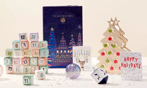 Assorted holiday gifts and decorations from Uncommon Goods