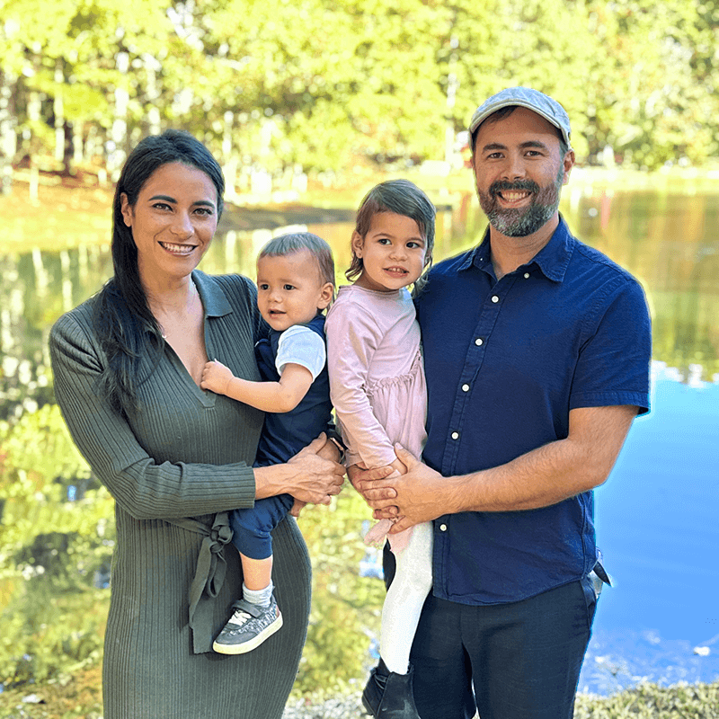 Daniel Connor with his family