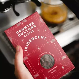 Box of Iridescent winter coffee blend by Counter Culture