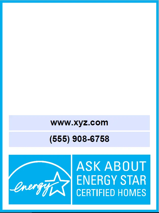 Energy Star Vertical Yard Sign Thumbnail