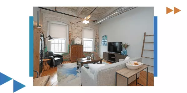 Interior view of the updated space at the Lofts at Haw River, formerly known as Granite Mill