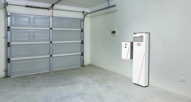 Generac PWRcell battery in a finished garage
