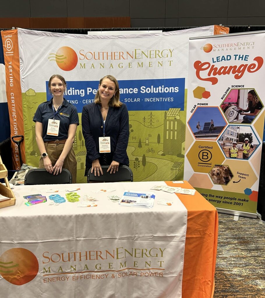 Members of the Southern Energy Management team at a booth during North Carolina's Affordable Housing Conference in September 2024.