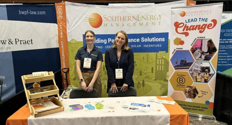 Members of the Southern Energy Management team at a booth during North Carolina's Affordable Housing Conference in September 2024.