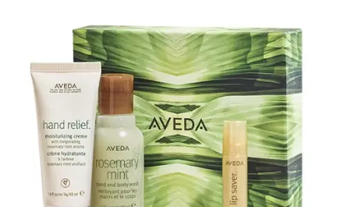 Gift set of skin care products from Aveda