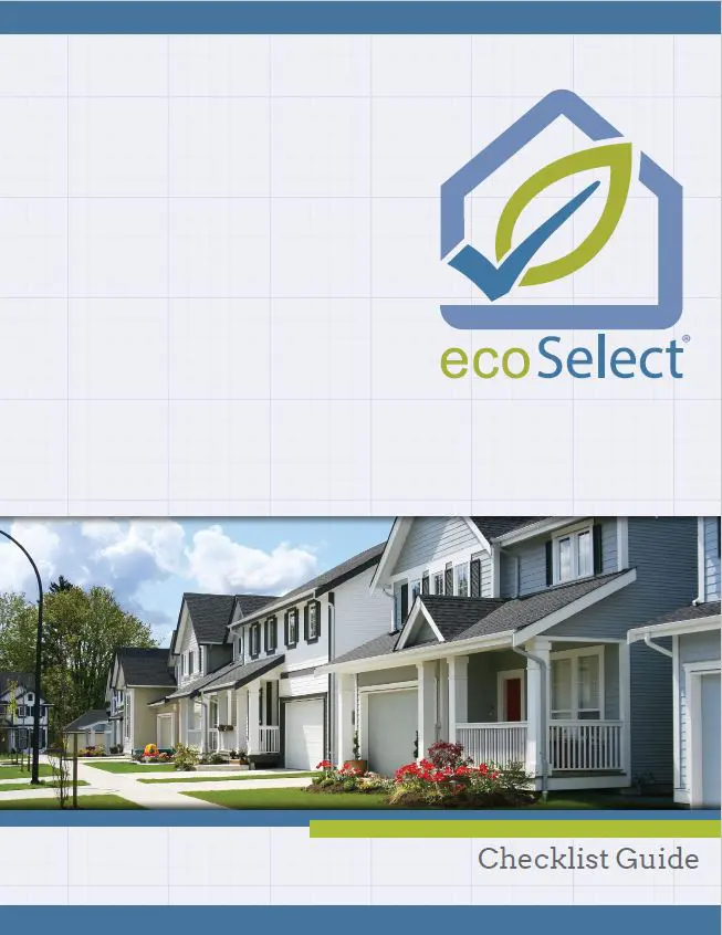 Cover of the ecoSelect Checklist Guide