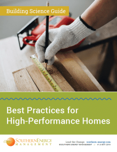Preview of the cover of the Best Practices for High-Performance Homes
