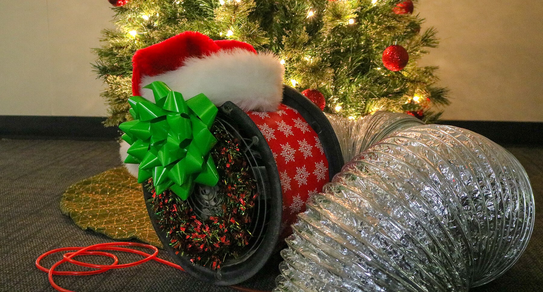 Festive Holiday Duct Blaster