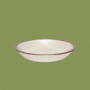 Cream colored pie dish from East Fork