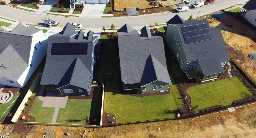 Two new homes with solar systems installed