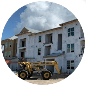 New construction multifamily housing under development
