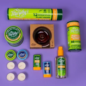 Collection of outdoor products from Murphy's Naturals sampler box