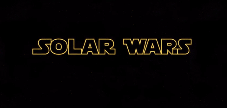 Solar Wars in style of Star Wars