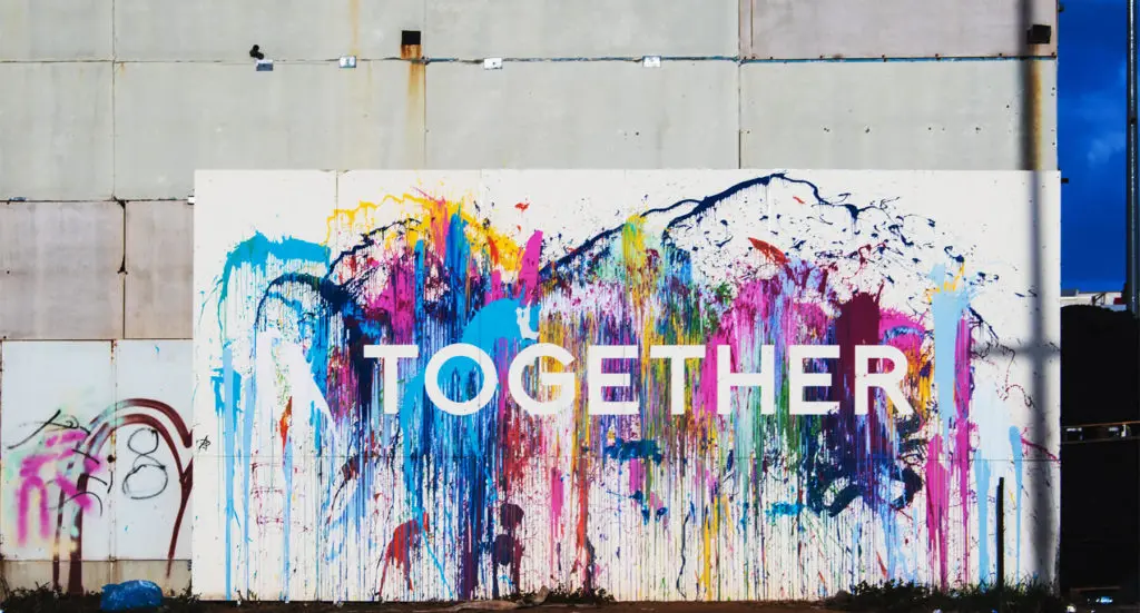 Wall art with Together Mural